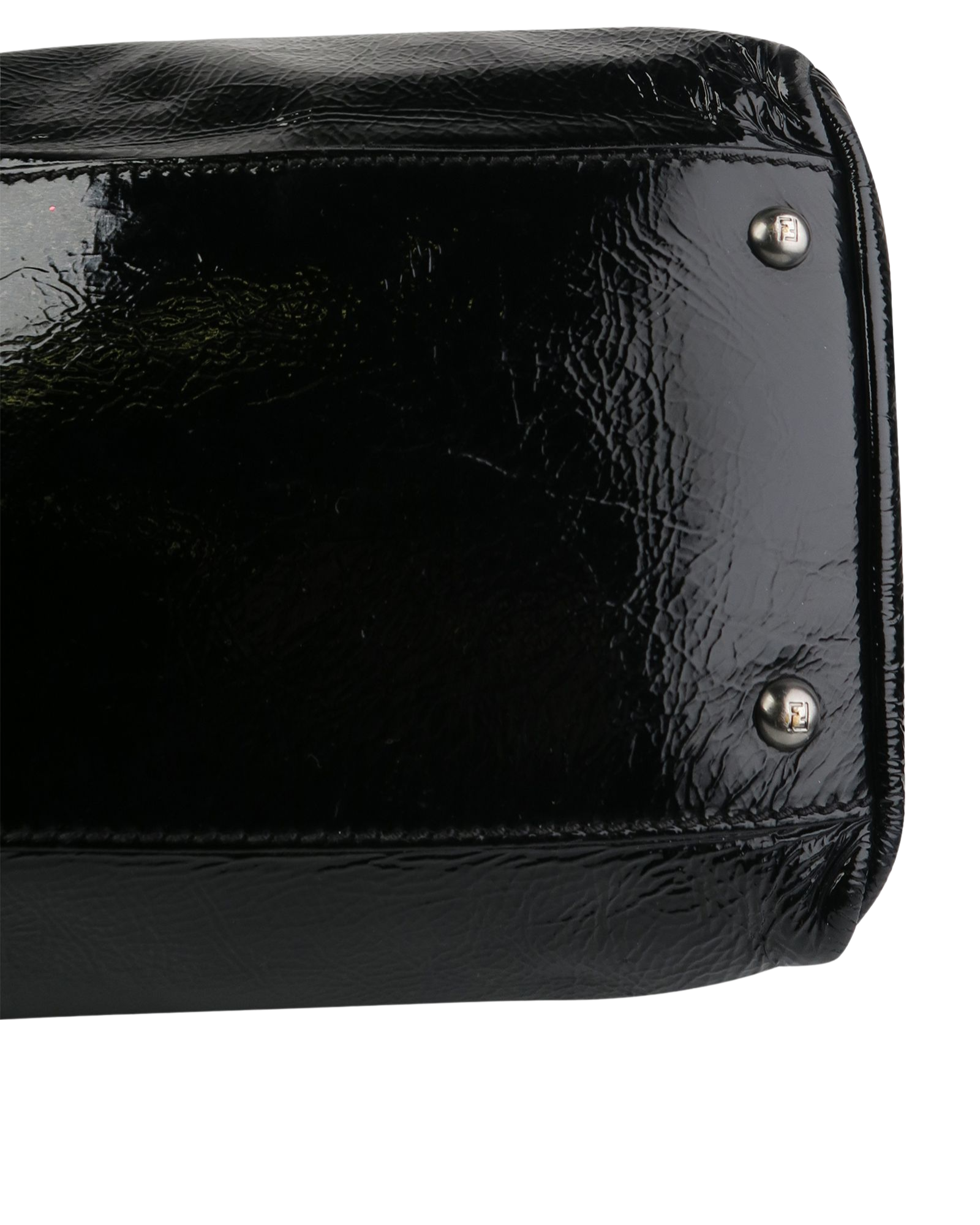 Large Peekaboo, &pound;550, Handbags, Black, Patent Leather, Other view